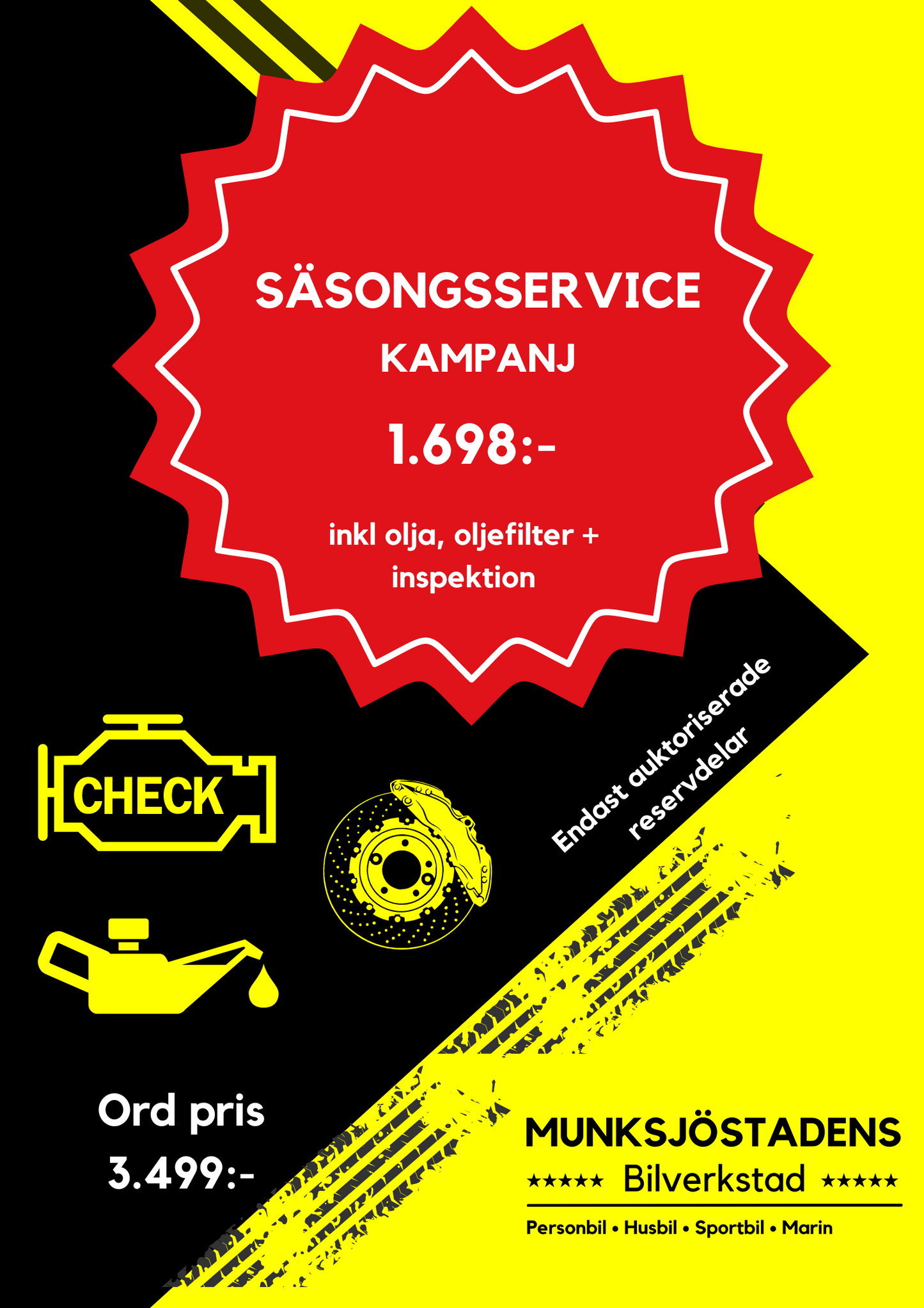 Säsongsservice | Personbil 51 % RABATT