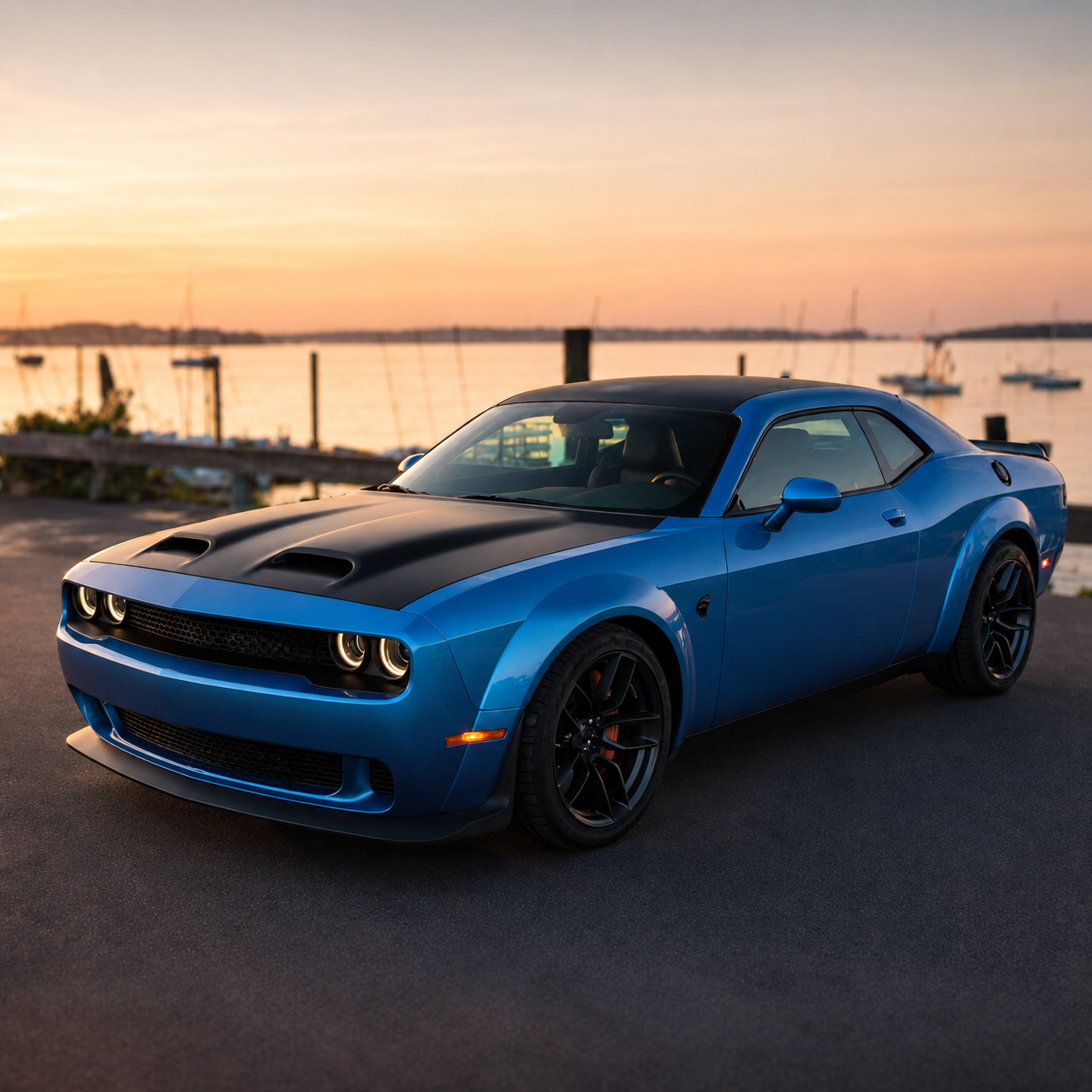 Dodge Challenger Hellcat Redeye Motorhuv Aluminium – OEM Style Hood
