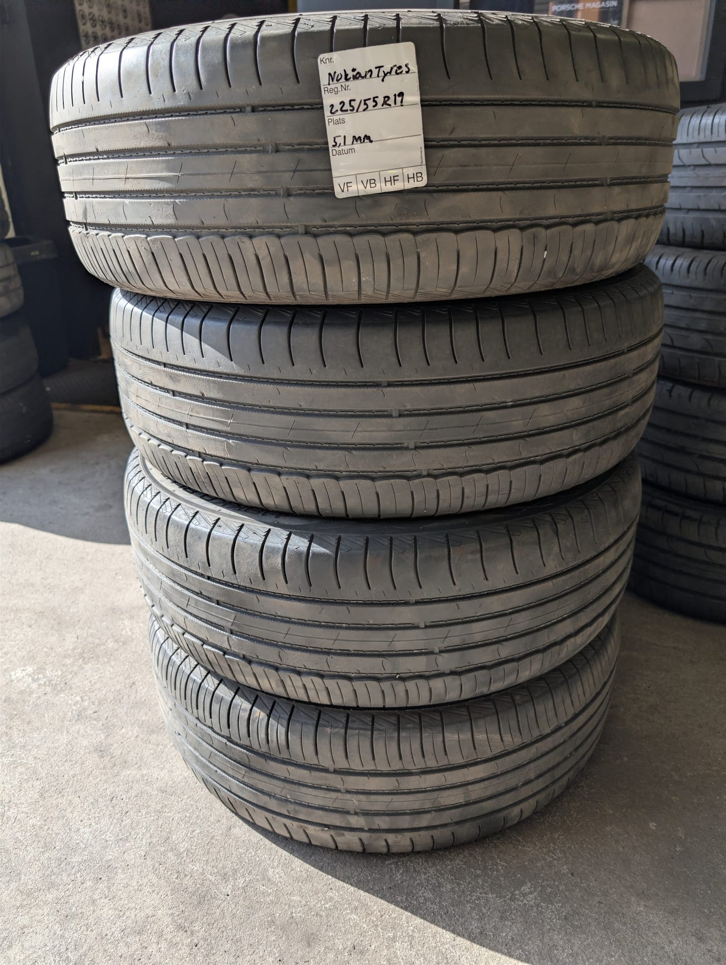 Nokian Sommardäck 225/55 R19 – 4 st