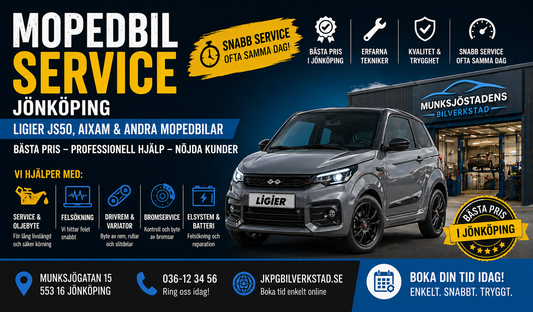 Mopedbil Service i Jönköping – Ligier , Aixam | Reparation och service