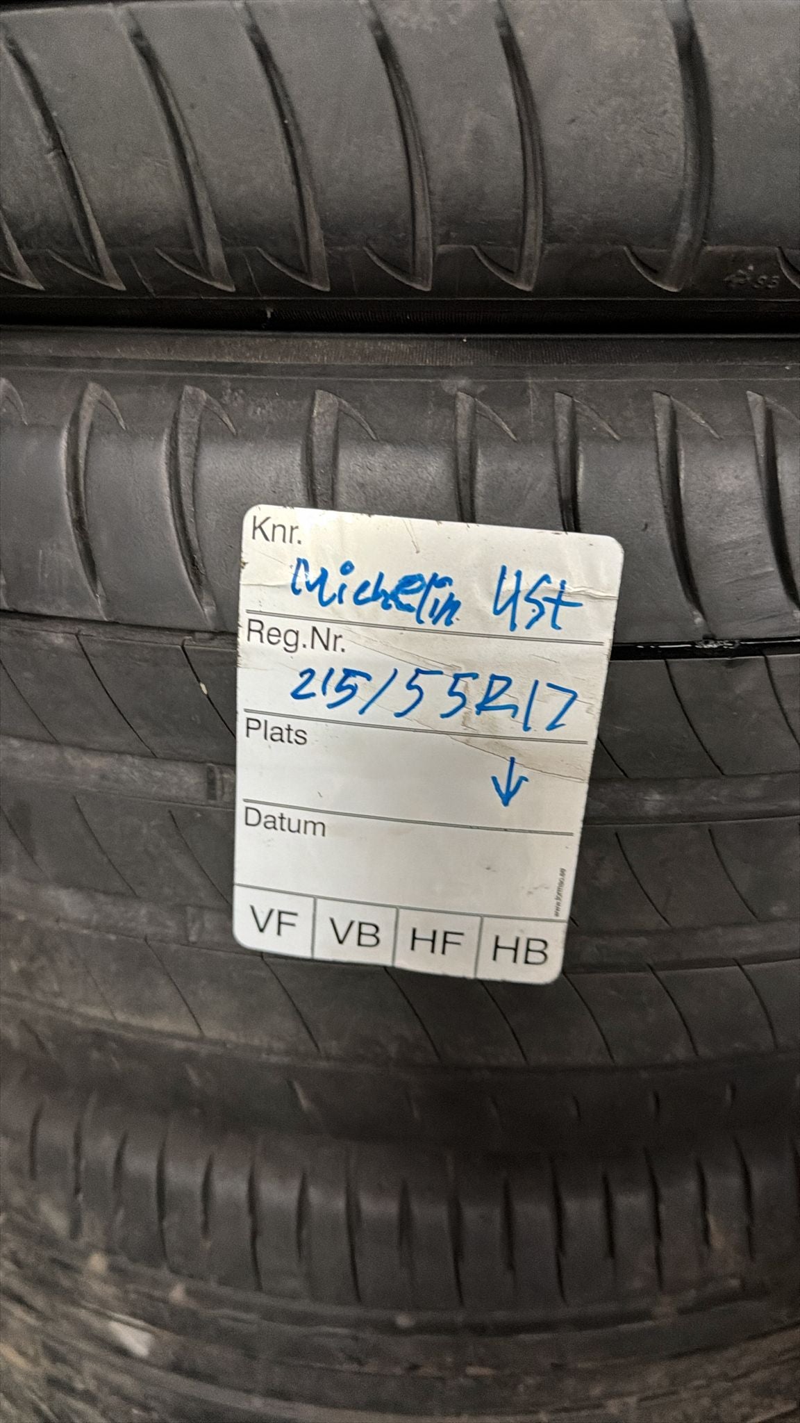 Michelin sommardäck 215/55 R17 – 4 st | frakt inom SE 850:-
