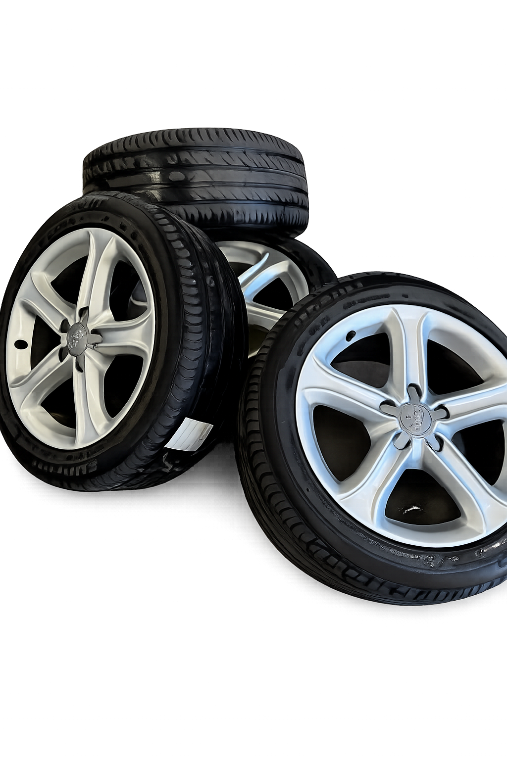 Audi Original Alufälgar 17" med sommardäck 225/50 R17 – Passar flera Audi & VW-modeller